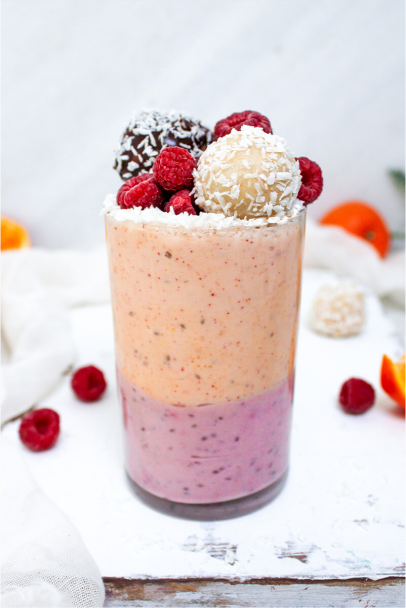RASPBERRY & ORANGE CHIA PUDDING